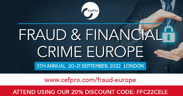 Celebrus is sponsoring CeFPro Fraud & Financial Crime Europe 2022