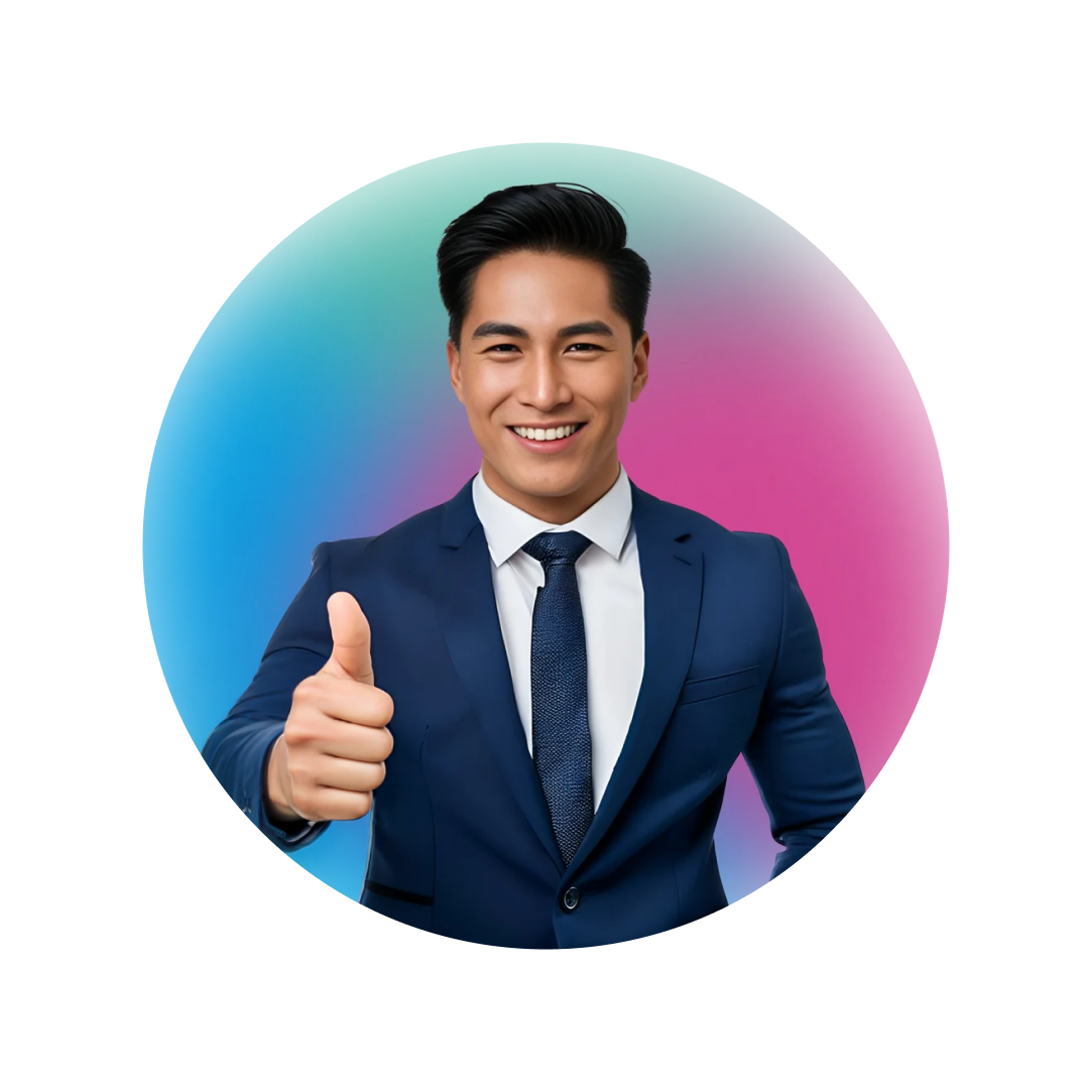 smiling man in a suit