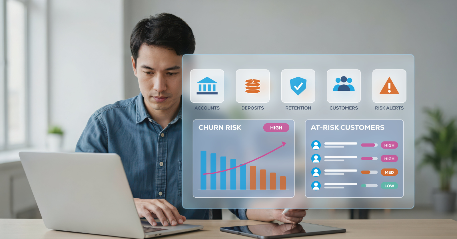 How to Reduce Bank Customer Churn with AI and Live Behavioral Data